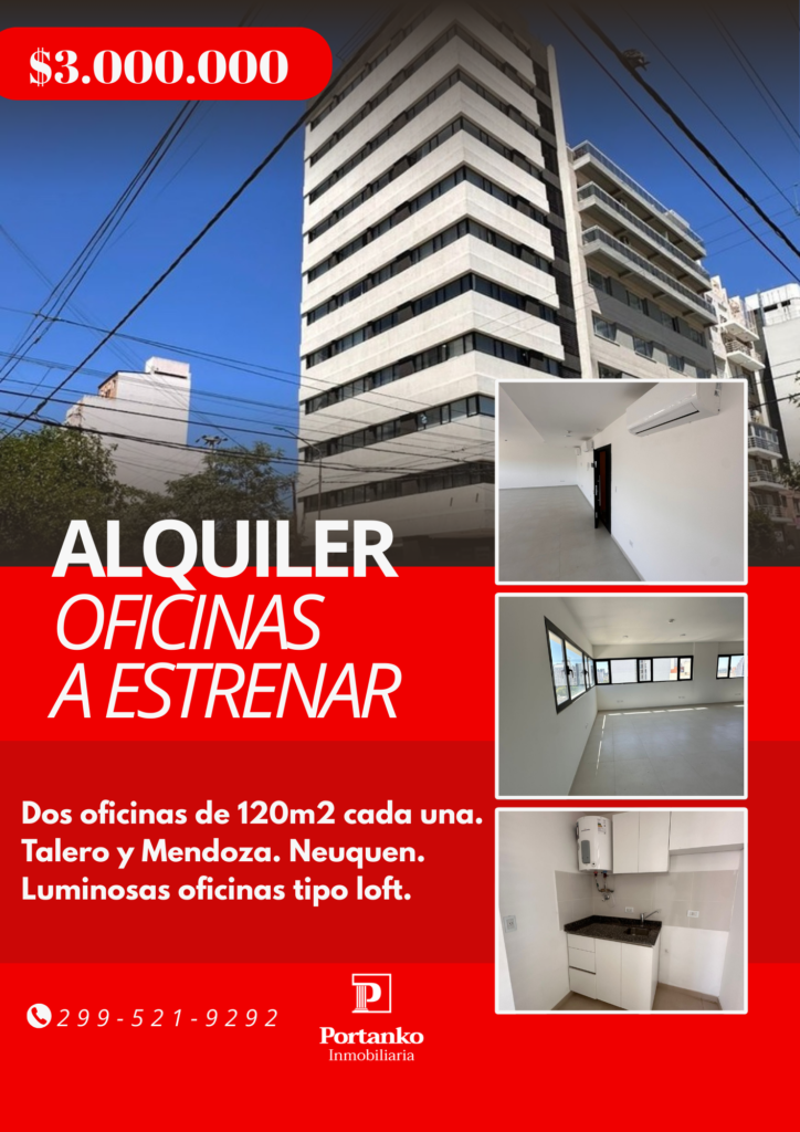 DOS OFICINAS A ESTRENAR EN ALQUILER 120M2 CADA UNA